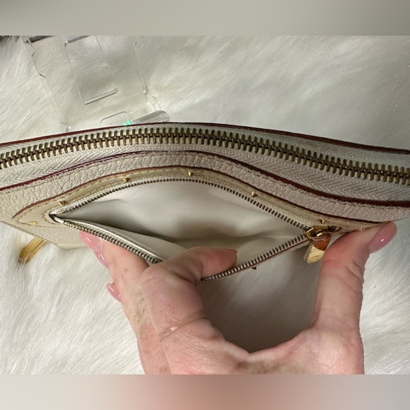 AUTHENTIC LOUIS VUITTON CREAM SUHALI LEATHER ZIPPY ZIP AROUND LONG WALLET - Picture 9 of 15